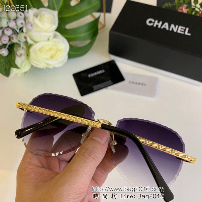 CHANEL香奈兒 女款墨鏡 玻璃花紋切割 質感非常棒 女款太陽鏡  lly1237